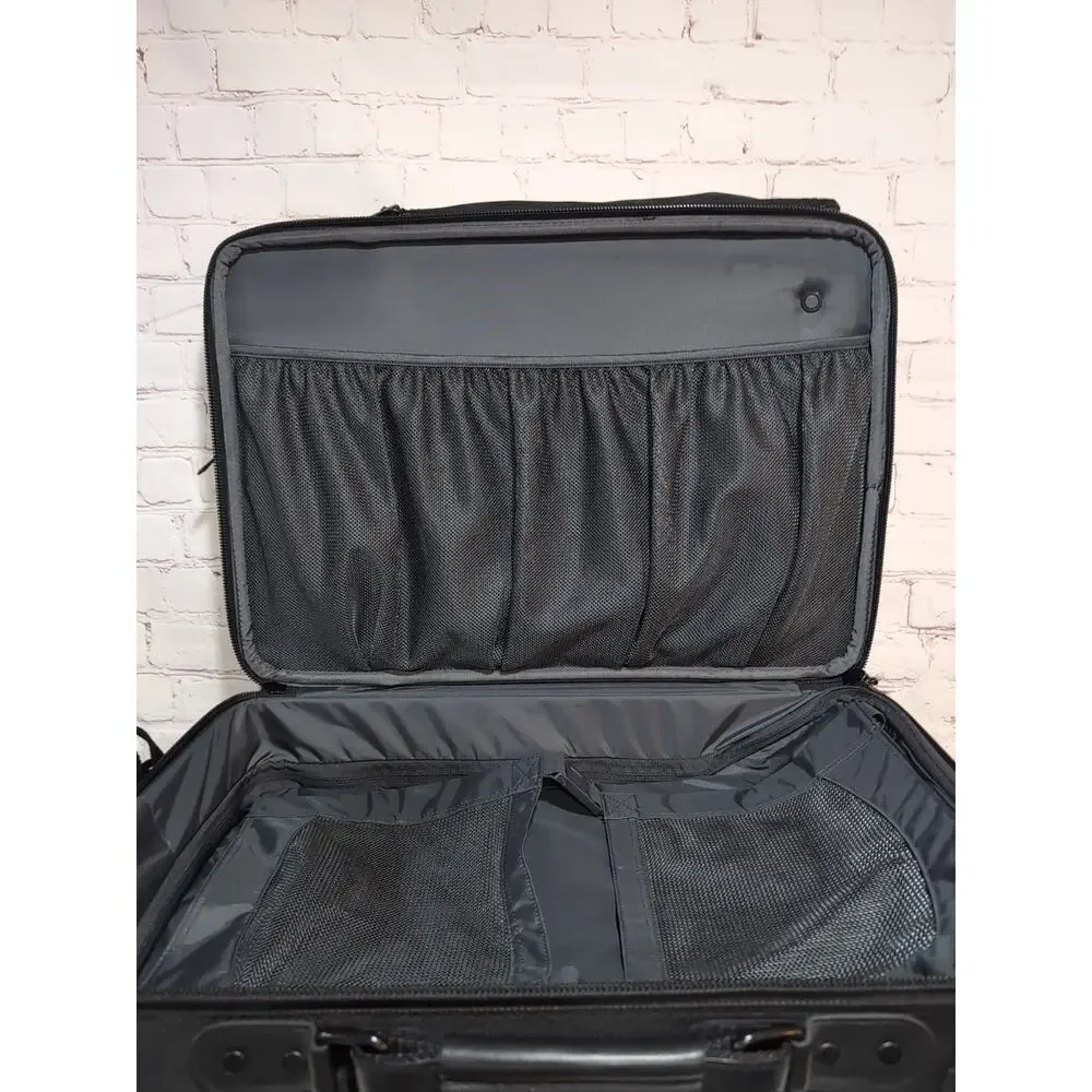 Briggs & Riley Baseline 22.5” Carry On Rolling Luggage 2 Wheel Black Ballistic - Picture 15 of 16